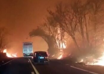 Fogo em Águas da Prata! Brigadistas precisam de água e alimento, pede prefeitura