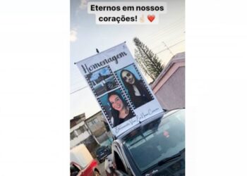 População faz carreata em homenagem às vítimas de acidente em Ibitiura de Minas