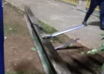 Homem é detido suspeito de furtar calha em Poços de Caldas