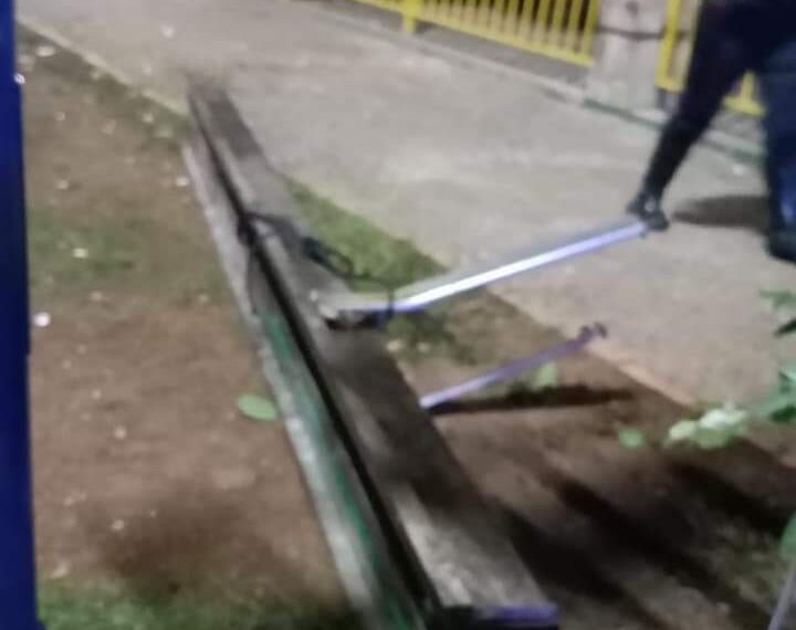 Homem é detido suspeito de furtar calha em Poços de Caldas