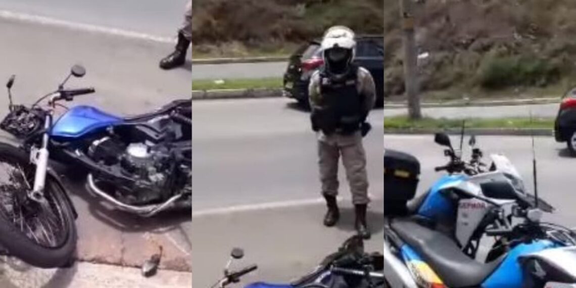 PM se pronuncia sobre apreensão de motocicleta em situação irregular em Poços de Caldas