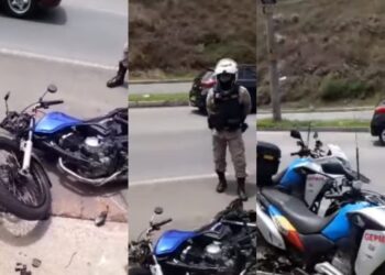 PM se pronuncia sobre apreensão de motocicleta em situação irregular em Poços de Caldas