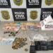 Operação da PM e Polícia Civil resulta em duas prisões e apreensões de drogas em Andradas