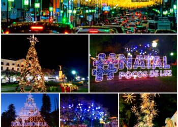 Decoração de Natal é oficialmente inaugurada em Poços de Caldas