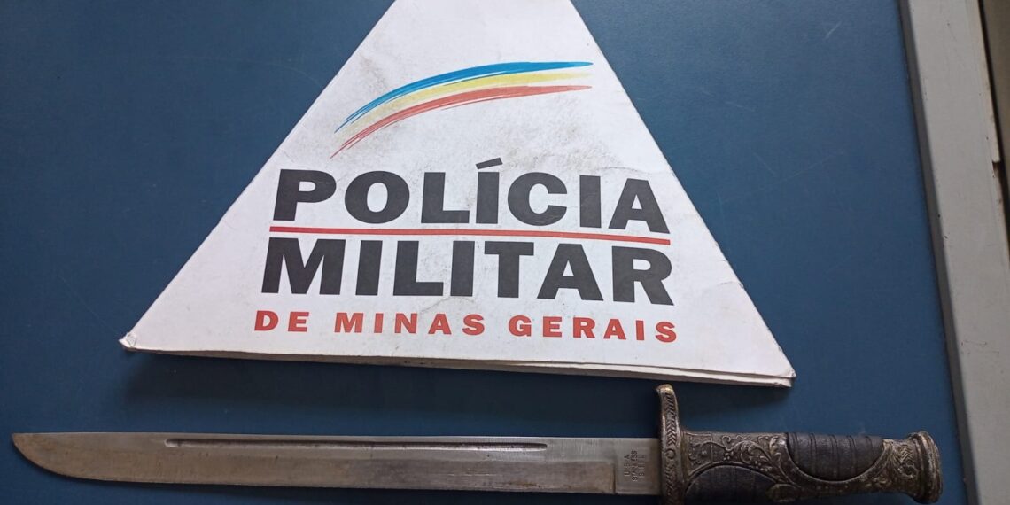 Faca utilizada em assalto é apreendida com adolescente em Poços de Caldas