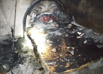 Vela esquecida acesa pode ter causado incêndio em apartamento em Poços de Caldas