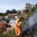 Bombeiros combatem dois incêndios em vegetações em Poços de Caldas