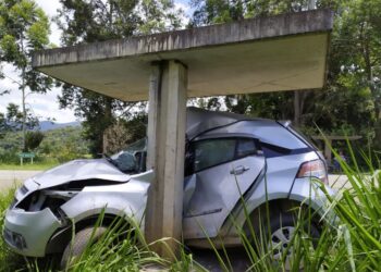 Morador de Poços de Caldas morre e filha fica ferida em acidente na BR-459
