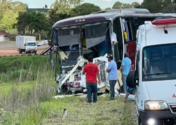 Acidente entre ônibus e caminhão deixa dois mortos em Campestre