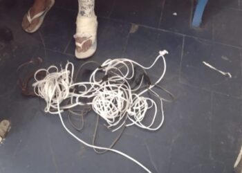 Homem é flagrado novamente furtando fiação de enfeites natalinos em Poços de Caldas