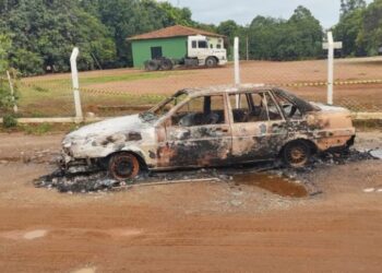 Homem é morto a pedradas e tem carro incendiado em Aguaí