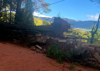 Chuva e vento forte causam estragos na zona rural de Andradas