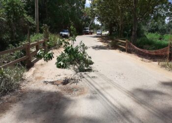 Av. Celanese é interditada pela Defesa Civil de Poços após problema em ponte