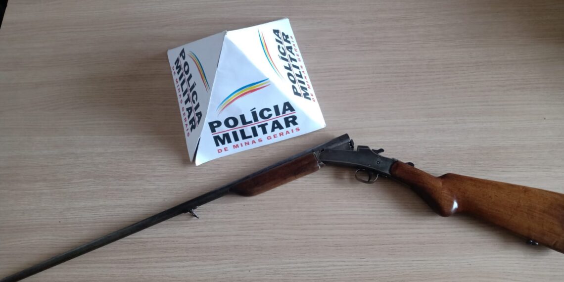 Espingarda é apreendida em Caldas e homem é detido