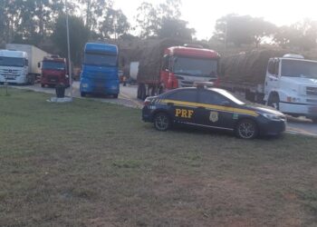 Operação da PRF na Fernão Dias retém 13 veículos com excesso carga