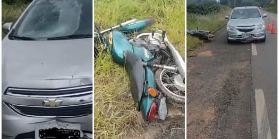 Motociclista fica ferido após acidente entre Campestre e Bandeira do Sul