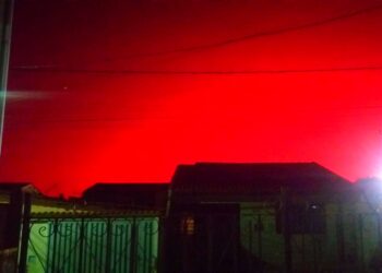 Poços amanheceu com céu vermelho; saiba o que é o fenômeno