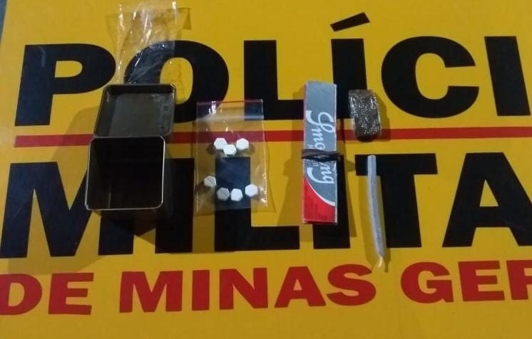 PM realiza a apreensão de drogas e comprimidos abortivos em Machado