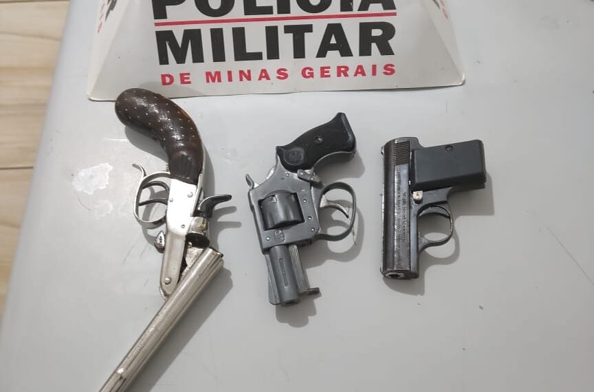 Adolescentes de 15 anos são apreendidos com três armas de fogo em Santa Rita de Caldas