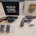 Homens entregam voluntariamente suas armas à Polícia Civil em Poços de Caldas