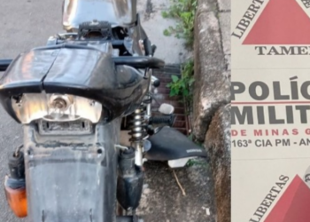 Após causar acidente fugindo da PM, homem embriagado é preso e motocicleta sem placa apreendida em Andradas