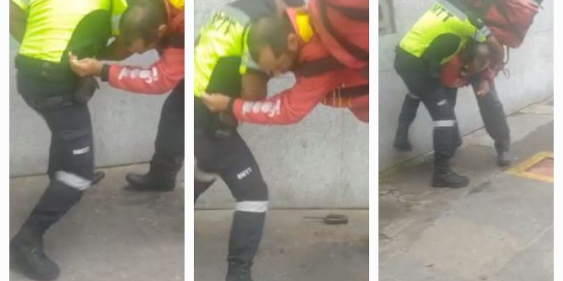 Veja: confusão em Poços de Caldas entre agente de trânsito e motoentregador durante abordagem