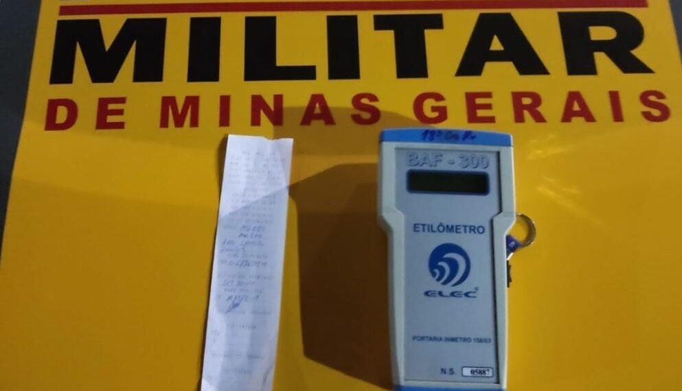 Polícia Rodoviária prende motorista por crime de embriaguez ao volante em Poços