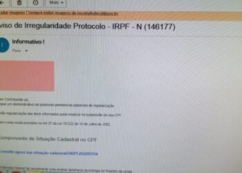 Receita Federal alerta sobre novo golpe por e-mail relativo a Imposto de Renda