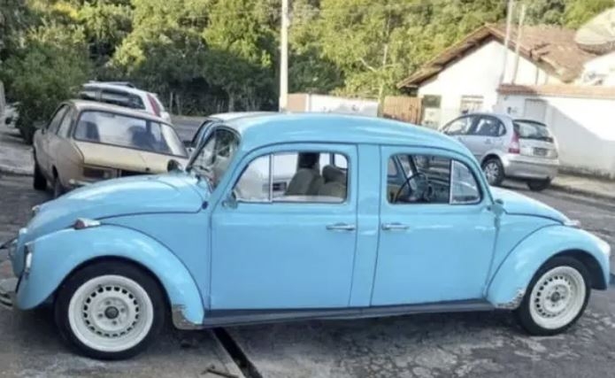Fusca com duas frentes, montado em Poços de Caldas, viraliza nas redes
