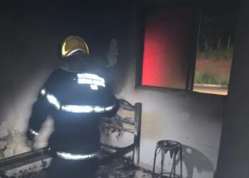 Incêndio em residência deixa homem ferido em cidade do Sul de Minas