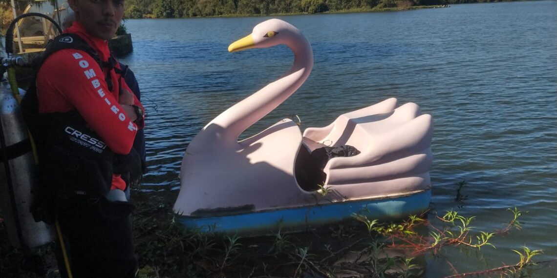 Jovem morre afogado durante passeio de pedalinho em Poços de Caldas