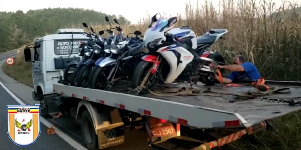 Sete pessoas são detidas após disputarem racha em motocicletas em Poços de Caldas