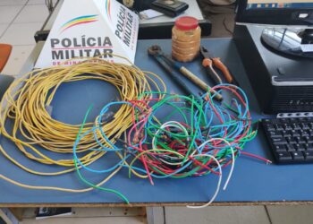 Homem é preso após ser flagrado furtando fiação de Barracão em Poços de Caldas