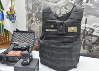 Polícia Militar começa treinamento para uso de câmeras de segurança nas fardas