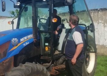 Trator roubado em Casa Branca é encontrado em Rondônia