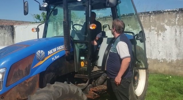 Trator roubado em Casa Branca é encontrado em Rondônia