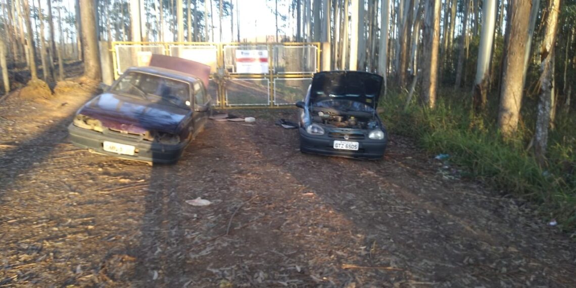 Dois veículos são encontrados sem peças na represa do cipó em Poços de Caldas