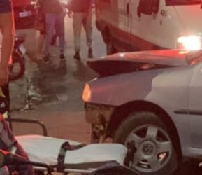 Motociclista fica ferido em acidente na região leste de Poços de Caldas