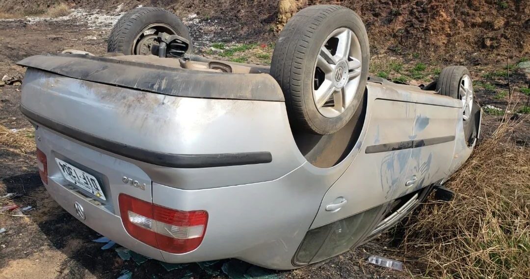 Após sair de festa, homem capota carro e acaba preso por embriaguez