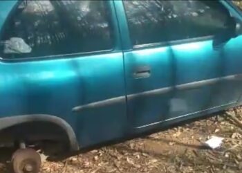 Corsa furtado na zona leste é encontrado na Represa do Cipó em Poços
