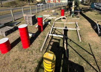 Pista de bike trial é montada em Poços de Caldas