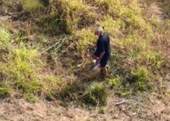 Homem é preso após ser flagrado provocando queimada em Poços de Caldas