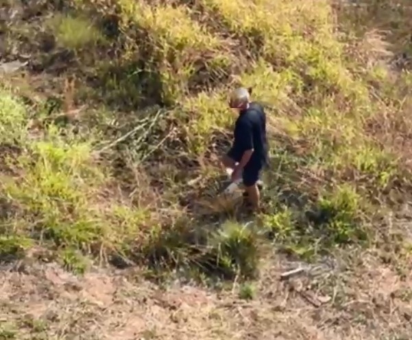 Homem é preso após ser flagrado provocando queimada em Poços de Caldas