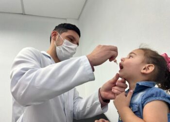 A campanha nacional de vacinação contra a poliomielite não atinge meta estabelecida