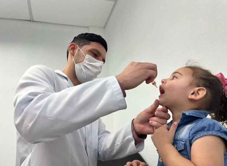 A campanha nacional de vacinação contra a poliomielite não atinge meta estabelecida