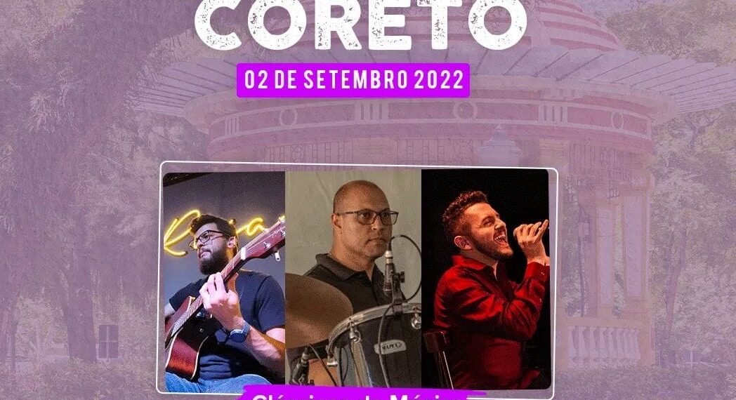 Show de Música Popular Brasileira é apresentado no Coreto nesta sexta em Poços