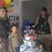 Polícia Militar aparece de surpresa em festa de criança em Poços de Caldas