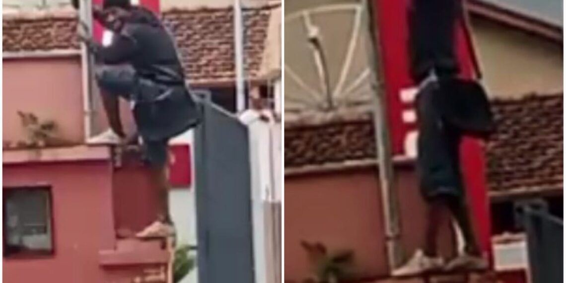 VÍDEO | Homem é preso ao ser flagrado tentando furtar fiação em Poços de Caldas