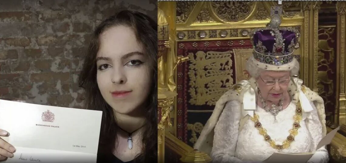 Jovem que recebeu carta da rainha Elizabeth II relembra emoção