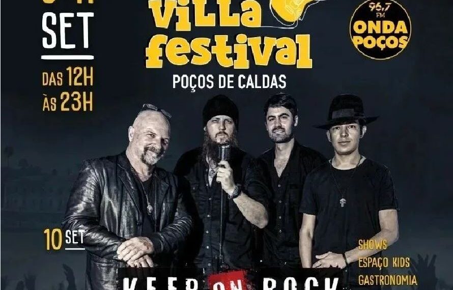 Banda Keep On Rock se apresenta no penúltimo dia do Villa Festival